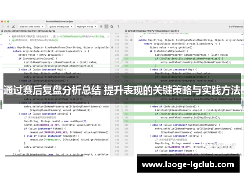 通过赛后复盘分析总结 提升表现的关键策略与实践方法 通过赛后复盘分析总结 提升表现的关键策略与实践方法